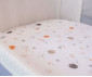Чаршаф за бебешки матрак за сгъваемо легло BigToes Flex, бежови MINI04 thumb 8