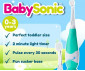 BrushBaby BRB157 - BabySonic Electric Toothbrush for Toddlers, blue thumb 4