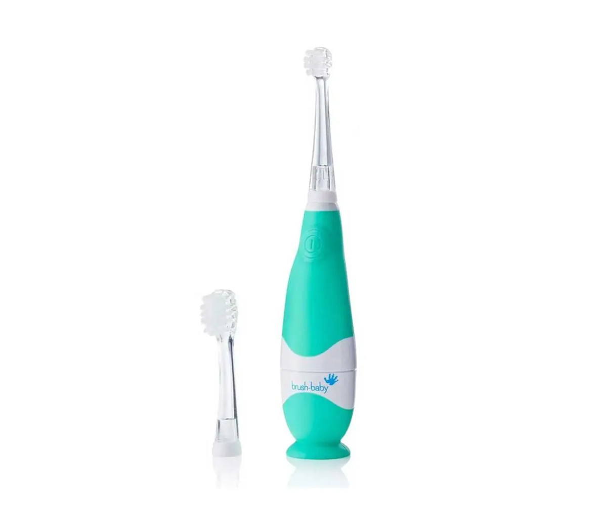 BrushBaby BRB015 - BabySonic Electric Toothbrush for Toddlers, turquoise