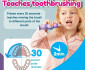 BrushBaby BRB236 - WildOnes™ Hippo Kids Electric Rechargeable Toothbrush thumb 6