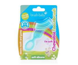 BrushBaby BRB001 - Chewable Toothbrush For Babies | Baby Teether