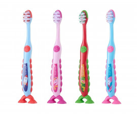 BrushBaby BRB211 - FlossBrush Bristles Toothbrush (3-6 Years)