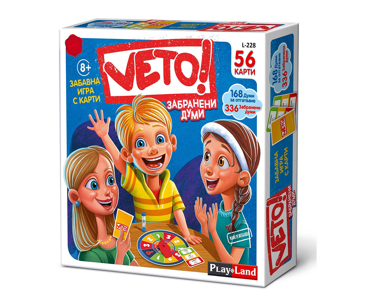 Семейна игра с карти Veto! Забранени думи 8+ L-228