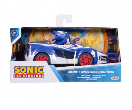 Jakks Pacific 428244-V1 - Sonic - 2.5” Figure With Rev Up Racer Sonic W/ Speed Star L