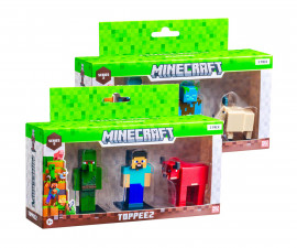 PMI MC2221 - Minecraft 3D Toppers 3 pack window box - 24 styles to collect