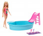 Barbie GHL91 - Doll and Pool Set with Slide and Accessories, Blonde thumb 2