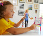 Barbie GJM29 - Art Teacher Playset with Blonde Doll, Children's Doll, Easel and Accessories thumb 5