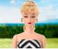 Кукла Barbie колекция с черно-бял бански thumb 4