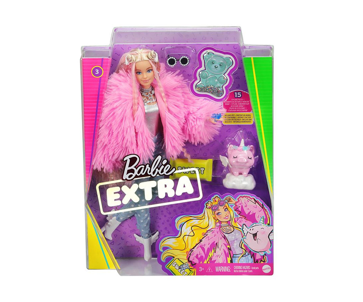 Детска играчка за момиче кукла Barbie - Екстра мода, блондинка