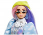 Детска играчка за момиче кукла Barbie - Екстра мода, с двуцветна коса thumb 5