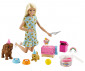 Детска играчка модни кукли Barbie GXV75 - Игрален комплект: Парти с кученца thumb 2