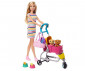 Детска играчка модни кукли Barbie GHV92 - Комплект на разходка с 2 кученца thumb 3
