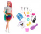Игрален комплект кукла Barbie - Леопардова коса с дъга GRN81 thumb 2