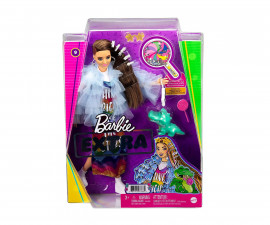 Кукла Barbie - Екстра: Рокля с цветовете на дъгата и палто GYJ78