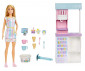 Кукла Barbie - Комплект магазин за сладолед HCN46 thumb 2