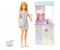 Кукла Barbie - Комплект магазин за сладолед HCN46 thumb 3