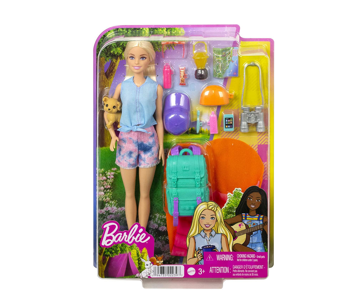 Кукла Barbie - На къмпинг: кукла Малибу HDF73