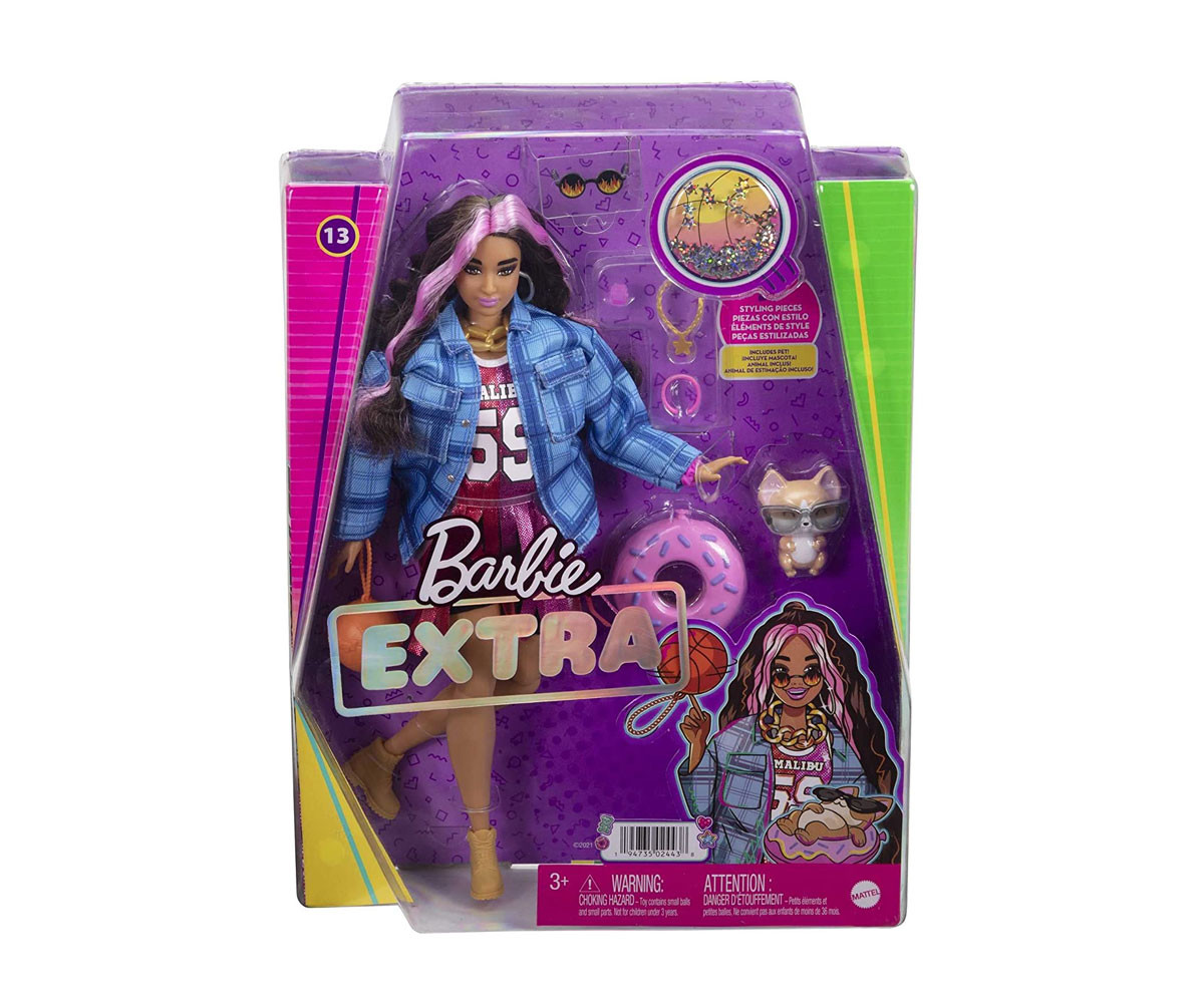 Кукла Barbie - Екстра: С баскетболна блуза HDJ46
