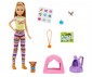 Кукла Barbie - На къмпинг: Комплект сестри и домашни любимци, блондинка HDF69 thumb 2