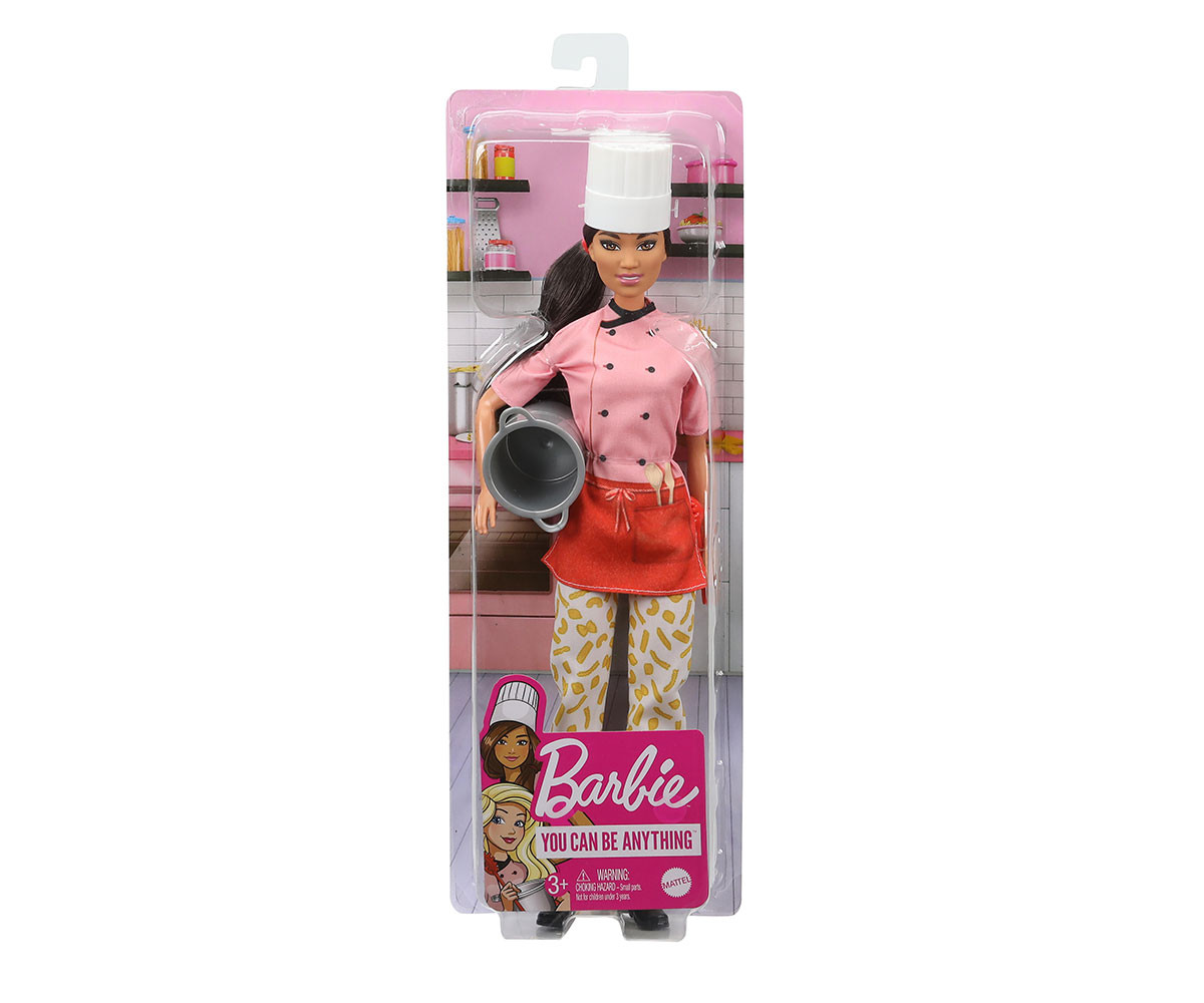 Кукла Barbie - С професия готвач, брюнетка GTW38