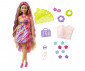 Игрален комплект за деца Кукла Barbie - Кукла с дълга коса и цветя HCM89 thumb 2