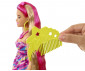 Игрален комплект за деца Кукла Barbie - Кукла с дълга коса и цветя HCM89 thumb 5