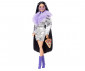 Игрален комплект за деца Кукла Barbie - Екстра: Кукла с лилава кожена яка и ботуши HHN07 thumb 3