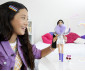 Игрален комплект за деца Кукла Barbie - Екстра: Кукла с лилава кожена яка и ботуши HHN07 thumb 5