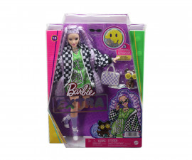 Игрален комплект за деца Кукла Barbie - Екстра: Кукла с черно-бяло яке HHN10