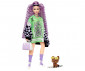 Игрален комплект за деца Кукла Barbie - Екстра: Кукла с черно-бяло яке HHN10 thumb 2