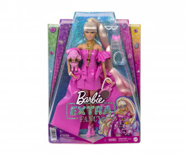 Игрален комплект за деца Кукла Barbie - Екстра: Мода с розов пластмасов тоалет HHN12