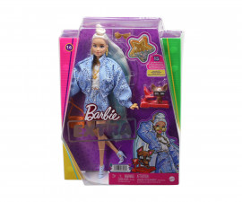 Игрален комплект за деца Кукла Barbie - Екстра: От рок банда в ярки цветове HHN08
