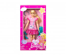 Кукла Barbie - Игрален комплект Моята първа Барби, руса кукла с котенце HLL19