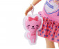 Кукла Barbie - Игрален комплект Моята първа Барби, руса кукла с котенце HLL19 thumb 4