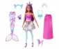 Кукла Barbie - Игрален комплект Дриймтопия - 3в1 принцеса с костюми на фея и на русалка HLC28 thumb 2