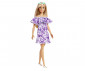 Кукла Barbie - От рециклирана пластмаса, руса коса и лилава рокля GRB36 thumb 2