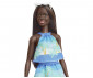 Кукла Barbie - От рециклирана пластмаса, черна коса и синьо облекло GRB37 thumb 3