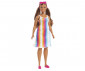 Кукла Barbie - От рециклирана пластмаса, кестенява коса и шарена рокля GRB38 thumb 2