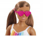 Кукла Barbie - От рециклирана пластмаса, кестенява коса и шарена рокля GRB38 thumb 4