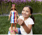 Кукла Barbie - От рециклирана пластмаса, кестенява коса и шарена рокля GRB38 thumb 6