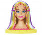Кукла Barbie - Глава на Барби за оформяне на прически с неонови кичури HMD78 thumb 2