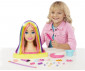 Кукла Barbie - Глава на Барби за оформяне на прически с неонови кичури HMD78 thumb 6