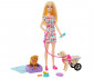 Кукла Barbie - Игрален комплект: На разходка с кученце HTK37 thumb 3