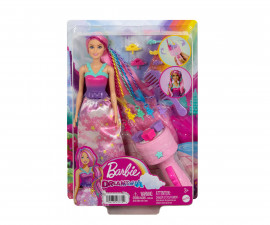 Кукла Barbie - Комплект с машинка за плитки и аксесоари за прически JCW55