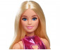 Игрален комплект за деца с кукла Barbie - Моден дизайн: Блондинка с розова рокля HYT88 thumb 3