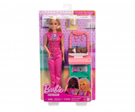 Игрален комплект за деца с кукла Barbie - С професия педиатър, блондинка JCR72