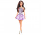 Игрален комплект за деца с кукла Barbie - Fashionistas: Брюнетка в лилаво HYT92 thumb 2