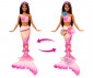 Игрален комплект за деца с кукла Barbie - Вълшебна русалка с цветна магия, брюнетка JDM73 thumb 5