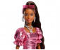 Игрален комплект за деца с кукла Barbie - Луксозна мода: Брюнетка с рокля на балончета JFP41 thumb 5