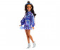 Игрален комплект за деца с кукла Barbie - Луксозна мода: Брюнетка с ефектен комплект в синьо JFP42 thumb 2